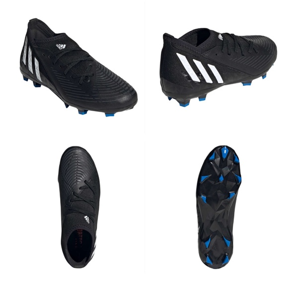 ADIDAS Predator Edge .3 size US 4 black football boots - Picture 2 of 8